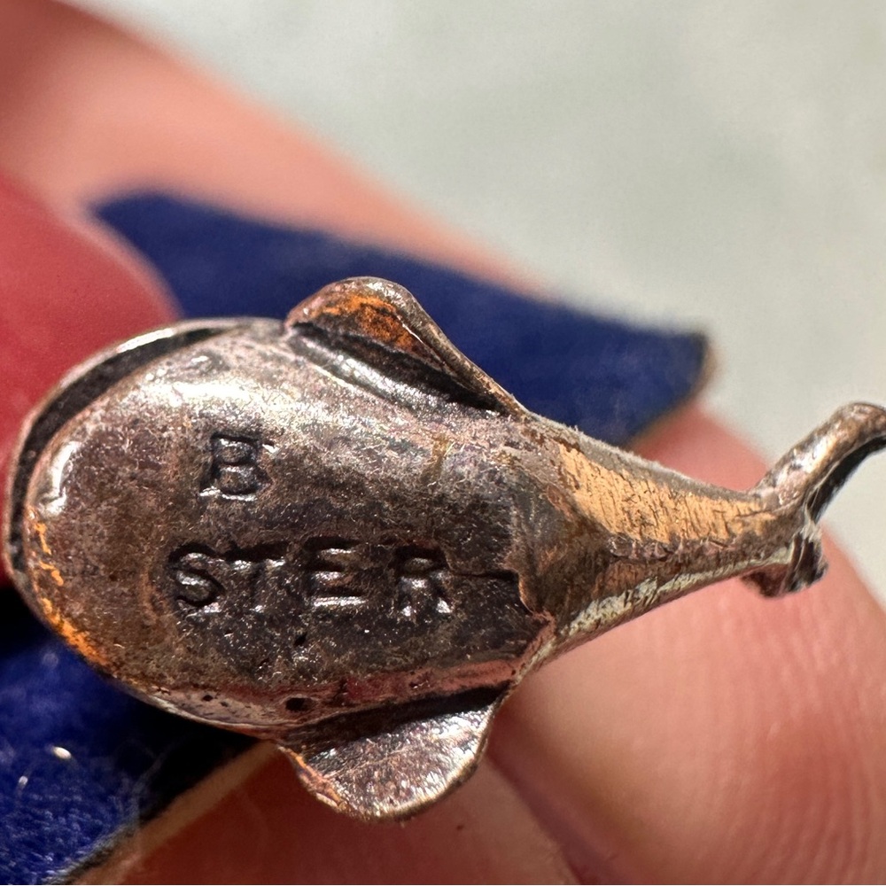 Vintage Beau Sterling Silver Baby Whale NEW Charm - Picture 2 of 4